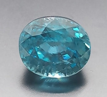 Natural Certified Blue Zircon: Aqua Gleam 3.6cts- ZR20 (24)