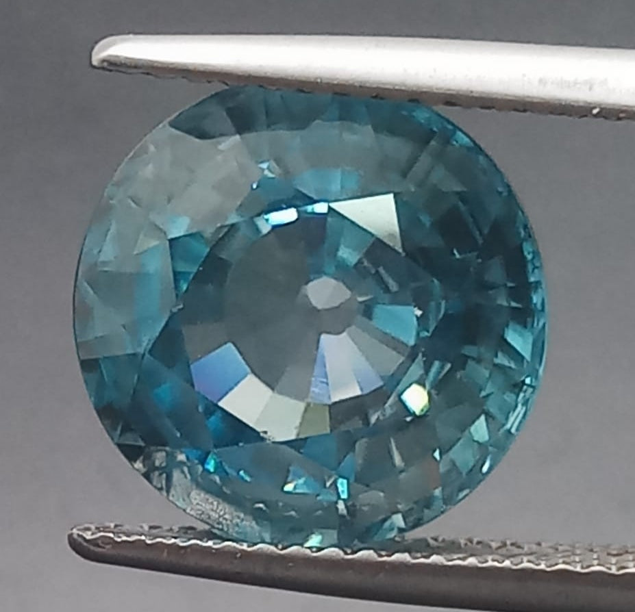 Natural Certified Blue Zircon: Ocean Sparkle 8.56cts- ZR21 (24)