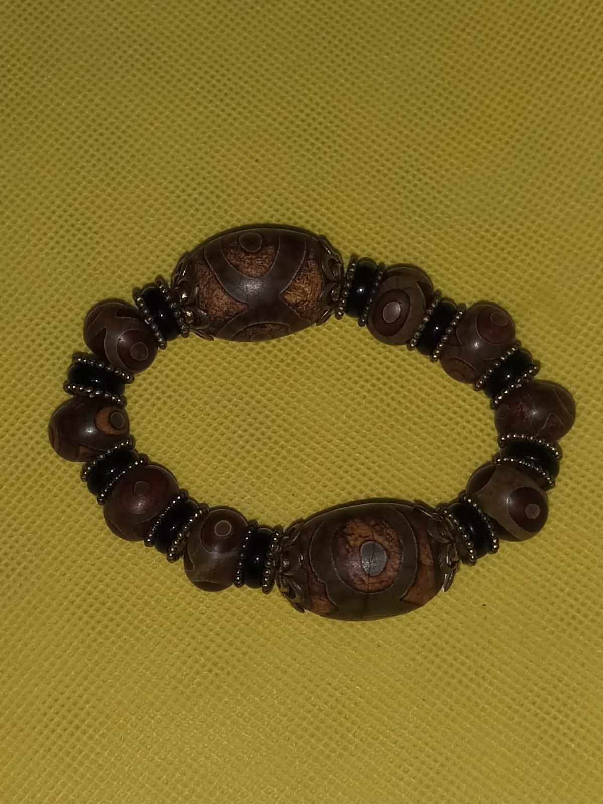 Authentic Natural Tibetan Dzi Bead Bracelet DB02