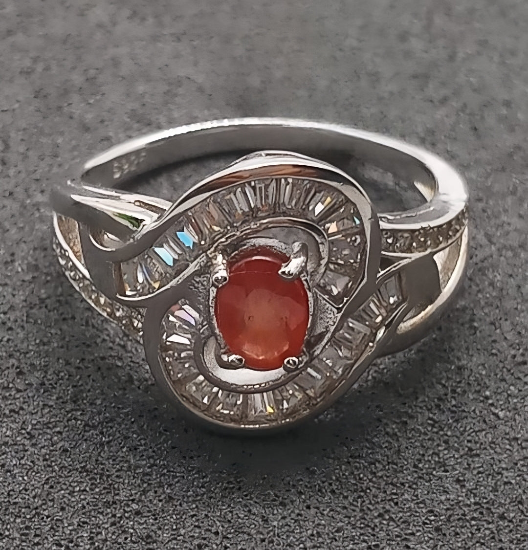Natural Certified Orange Sapphire (SIZE 9) SR15