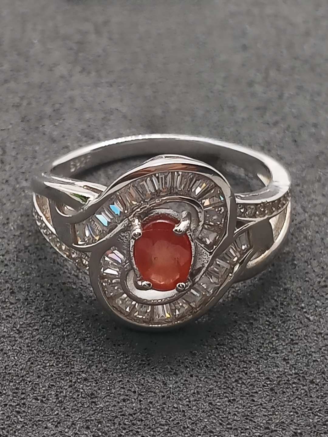 Natural Certified Orange Sapphire (SIZE 9) SR15
