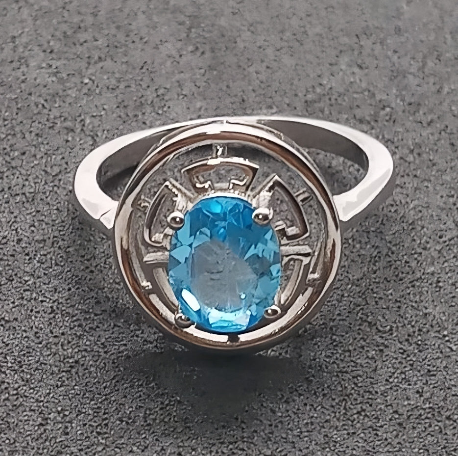 Natural Swiss Lab Certified Blue Topaz (SIZE 7) SR31