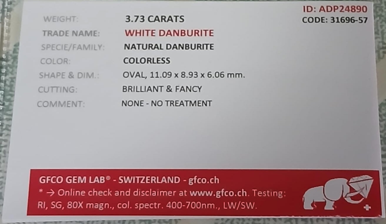 Natural Certified Danburite: Ethereal Glow 3.73cts- DA06 (24)