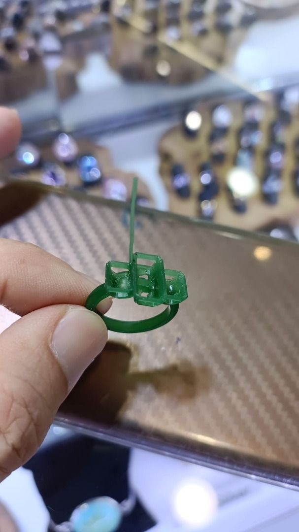 Stunning 14K Natural Aquamarine Trilogy Ring – A Timeless Triple Sparkle