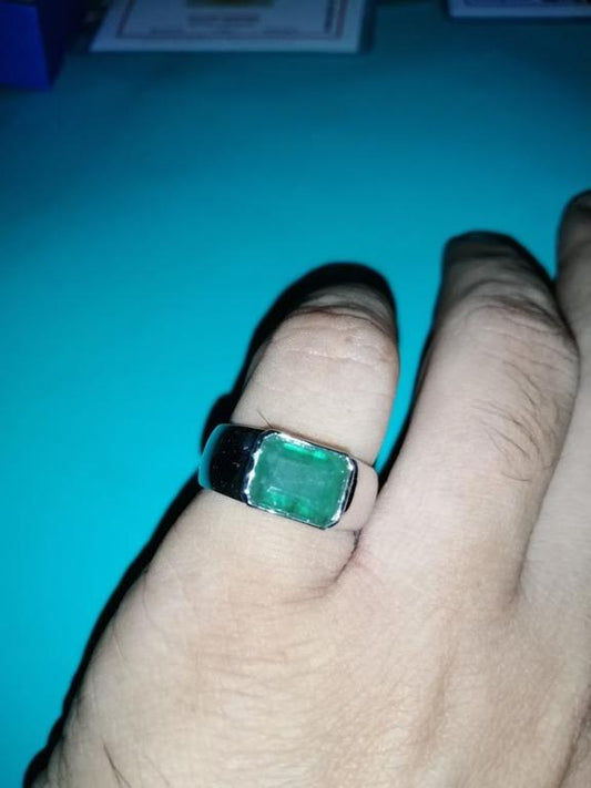 Certified Natural Emerald Ring – Swiss Lab-Certified Elegance