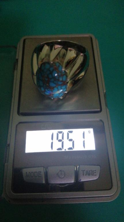 Custom Made with Buyer's own Gemstone Turquiose-As per Design shared by him.
