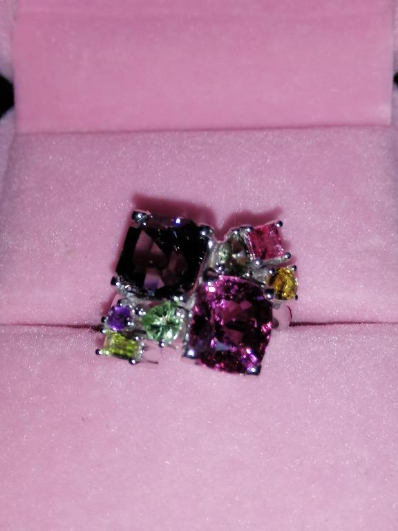 Custom Two Spinel Ring