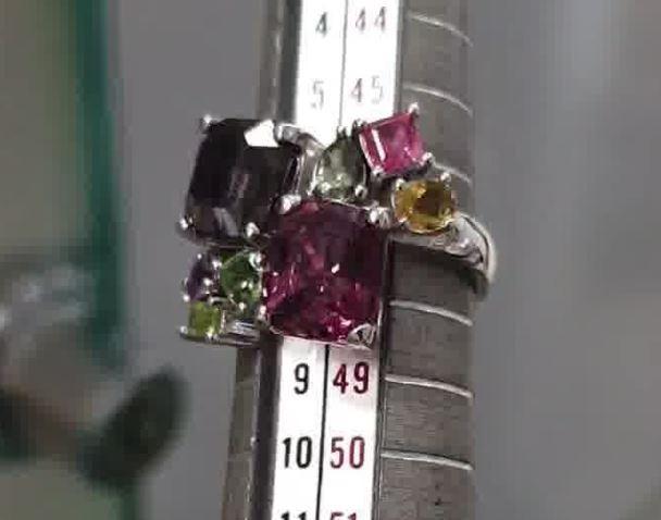 Custom Two Spinel Ring