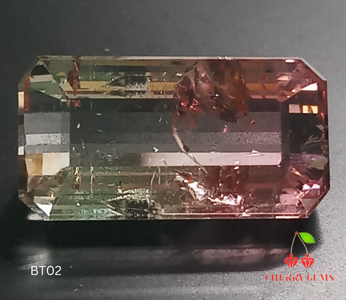 Natural Certified Watermelon Bi-Color Tourmaline: Verde Fusion 13.38cts- BT02 (24)