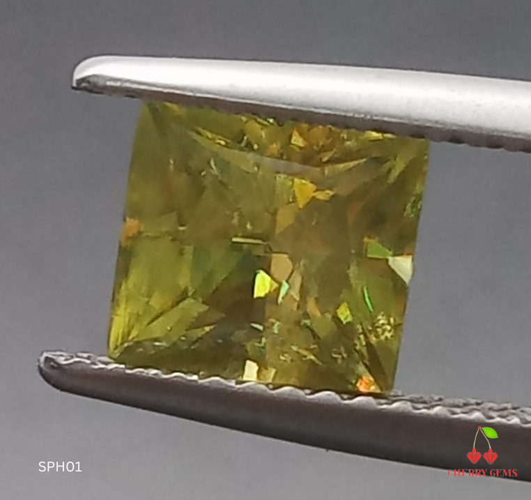 Natural Sphene: Spectacular Green 1.71cts SPH01 (24)