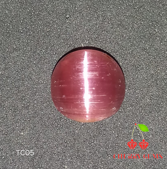 Natural Certified Tourmaline Catseye: Fuchsia Flash 4.48cts- TC05 (24)