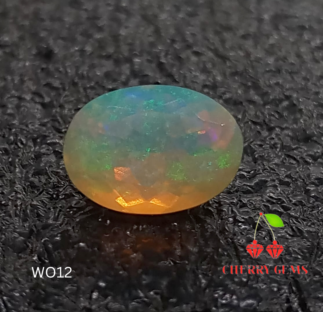 Natural Certified White Opal: Opaline Glacial Glow 2.49cts- WO12 (24)