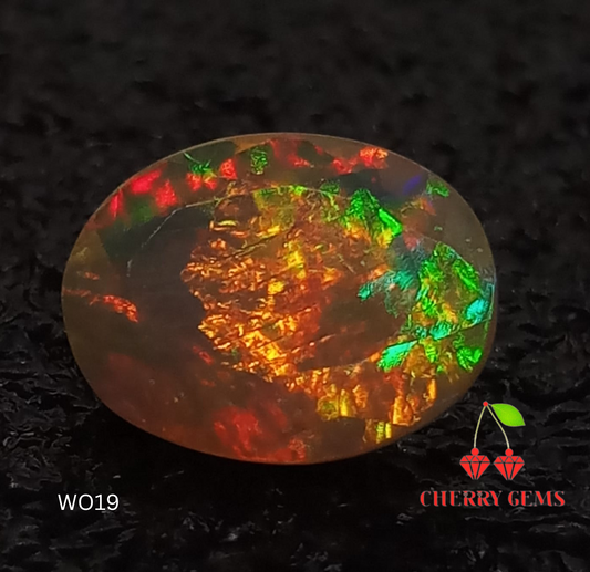 Natural Certified White Opal: Seraphic Glow  1.99cts- WO19 (24)