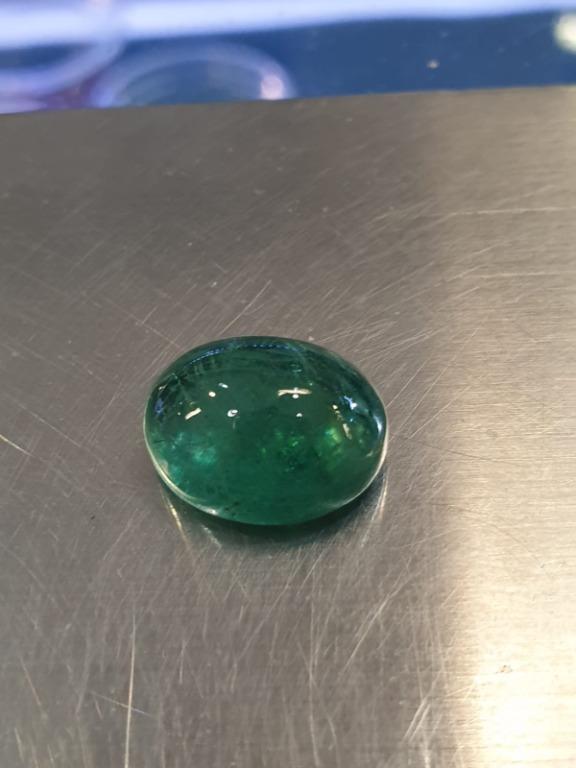 Stunning 11ct Big Emerald Cabochon Ring – A Majestic Display of Green Luxury