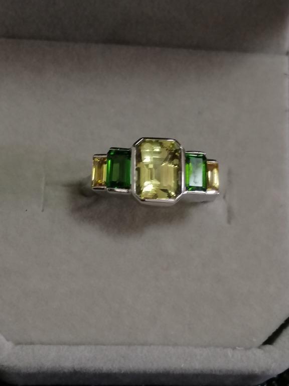 Radiant Natural Sri Lankan Chrysoberyl Lemon Ring – A Sparkling Gem of Sunshine