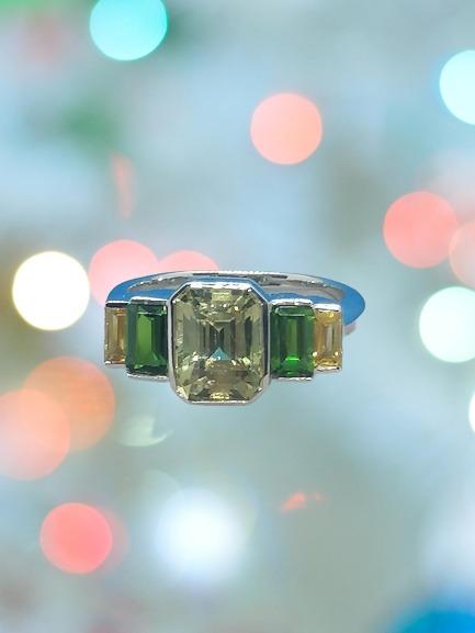 Radiant Natural Sri Lankan Chrysoberyl Lemon Ring – A Sparkling Gem of Sunshine
