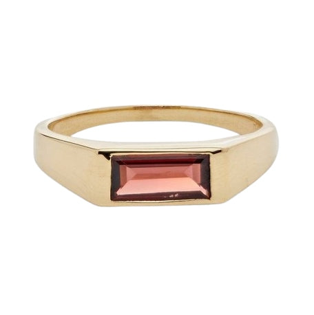 Rose Baguette Gold Ring