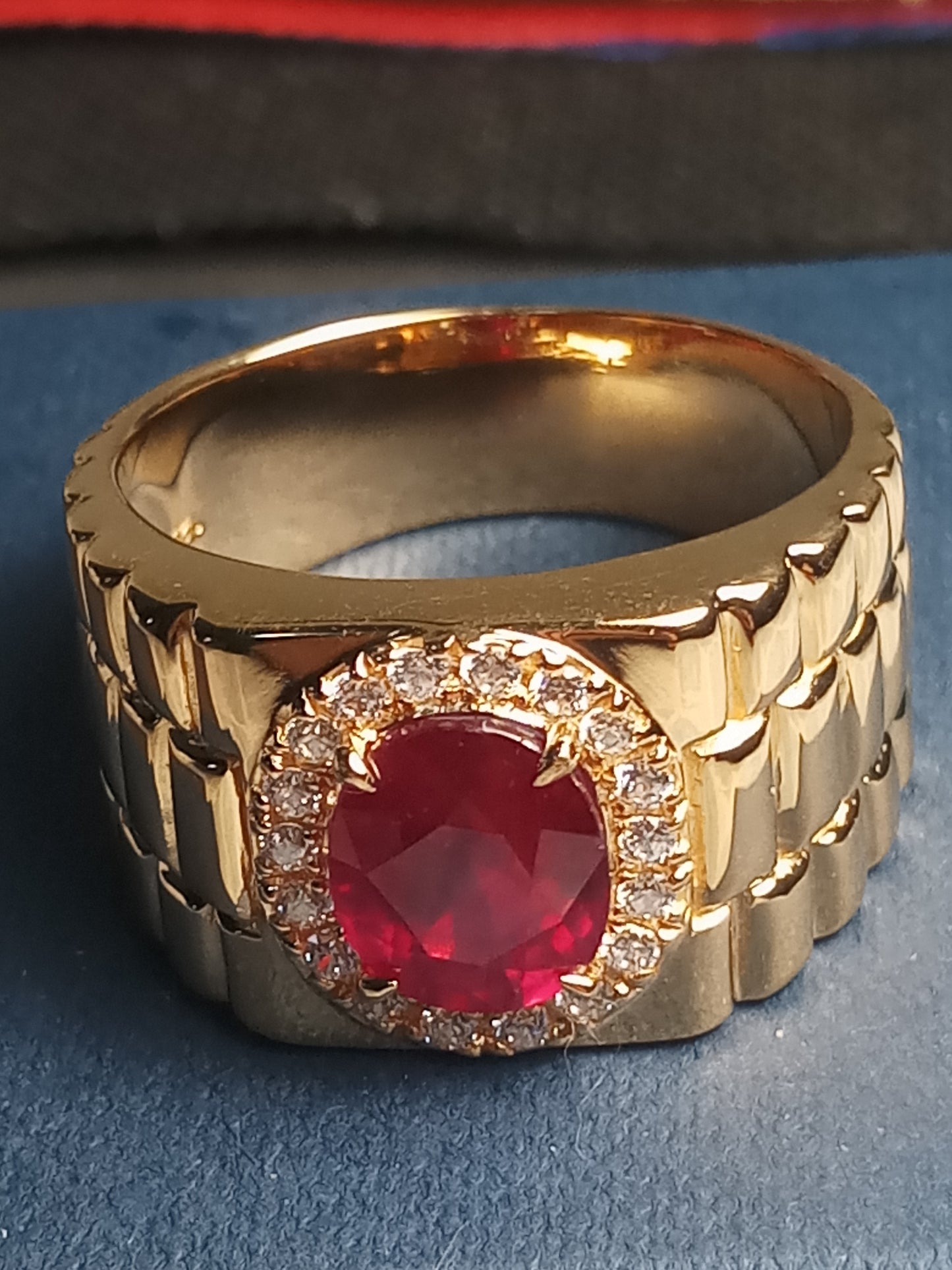 A Ring of Unmatched Beauty with a Fiery Ruby