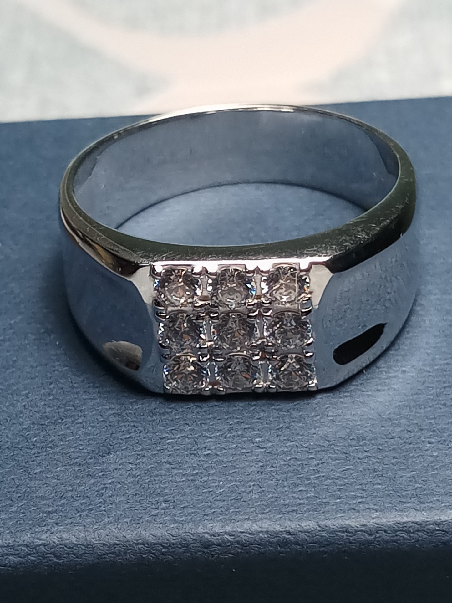 Modern Grid Ring Design