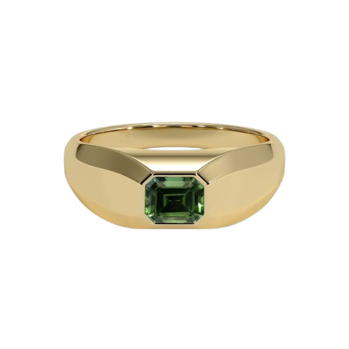 Verdant Green Sapphire Prestige Ring