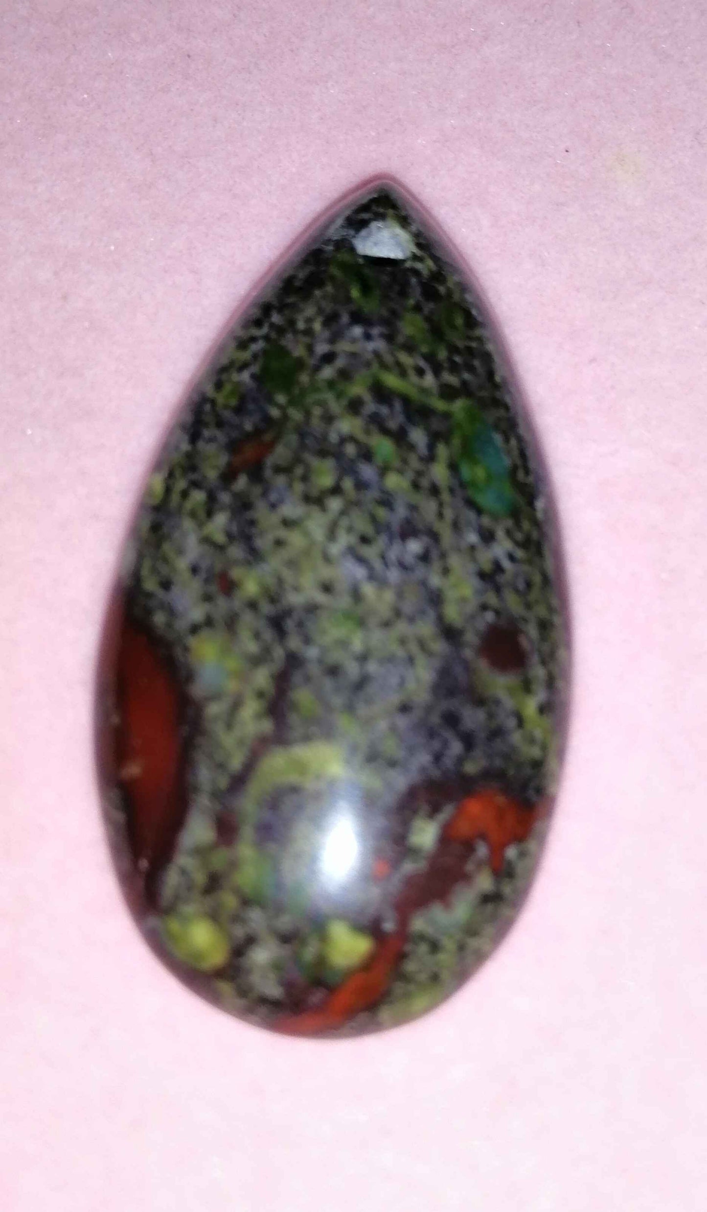 NATURAL RED/GREEN DRAGON BLOODSTONE