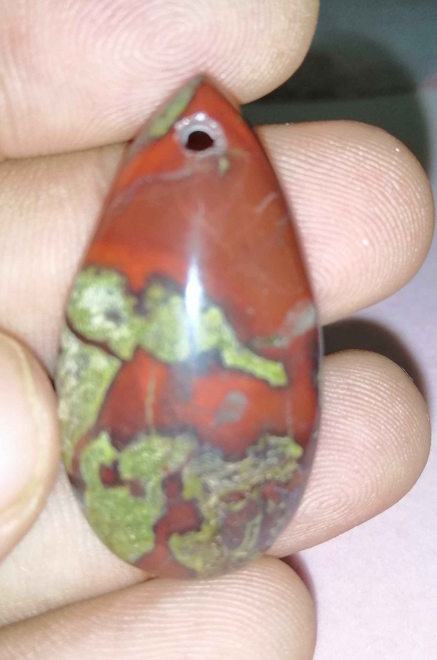 NATURAL RED/GREEN DRAGON BLOODSTONE