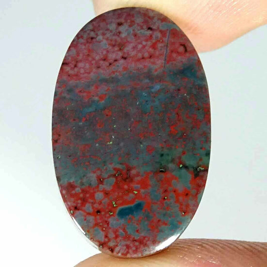 Natural Bloodstone Oval Cabochon Loose Gemstone 2BLS113