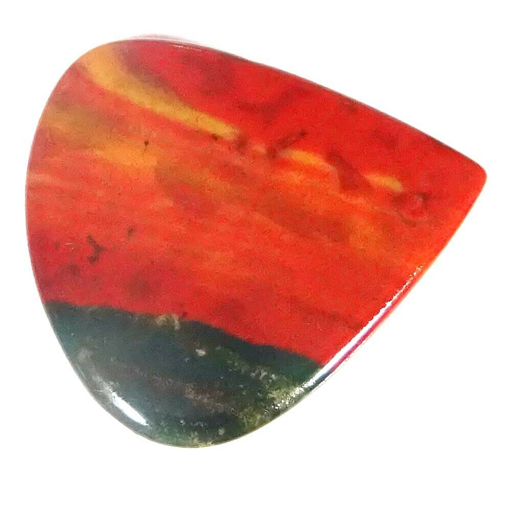 Natural BLOODSTONE Red Green Designer Pear Shape Gemstone