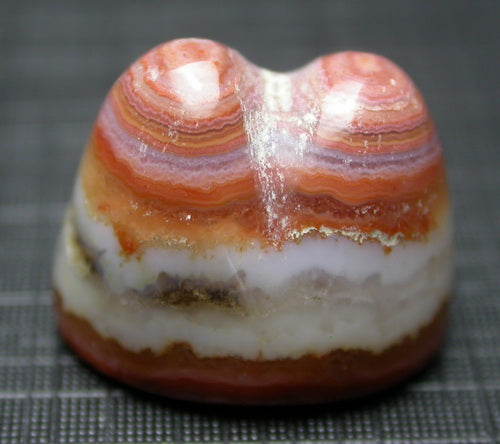 Natural Double head cabochon Agate 2DHA116