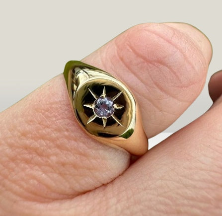 Celestial Radiance Signet Ring