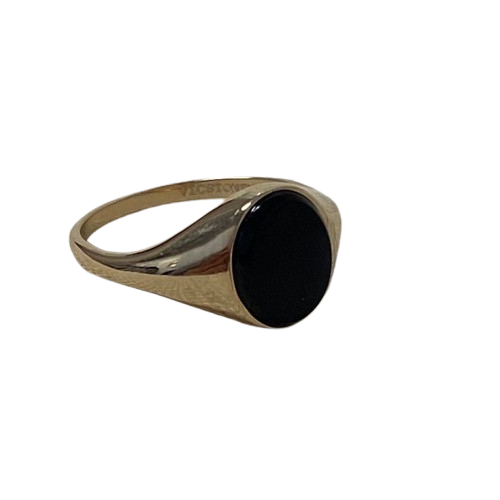 Bold Onyx Signet Ring