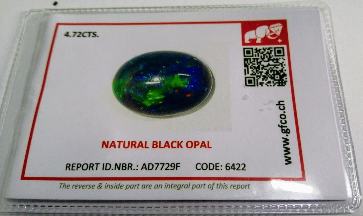 Marvelous Black Opal Ring