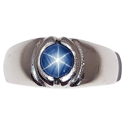 Celestial Radiance Star Sapphire Ring