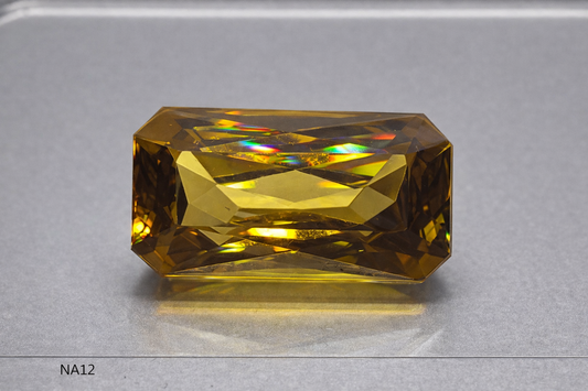 Natural Certified Zircon: Golden Glimmer 18.34cts- NA12 (24)