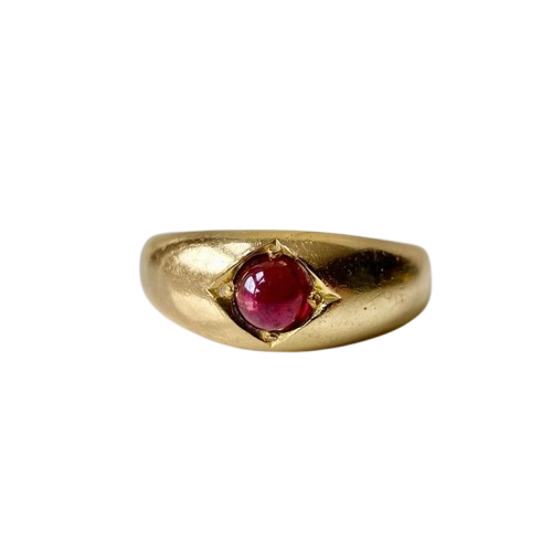 Elegant Ruby Bombe Ring