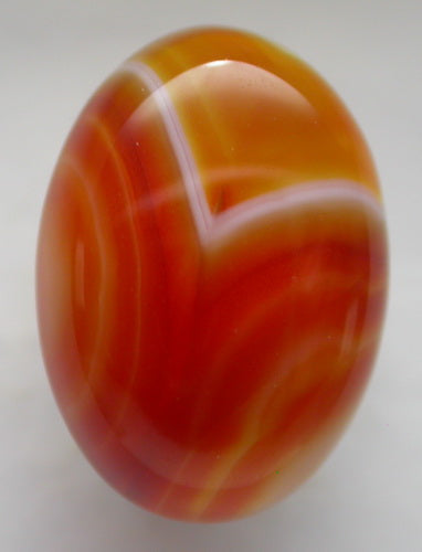 Natural Orange Band Agate 4BAG128