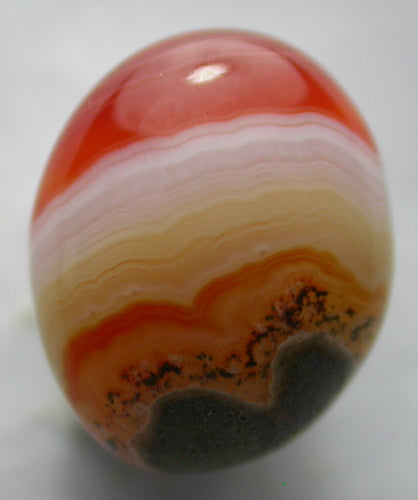 Natural Orange Band Agate 4BAG133