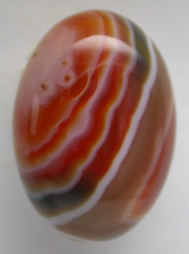 Natural Orange Band Agate 4BAG174