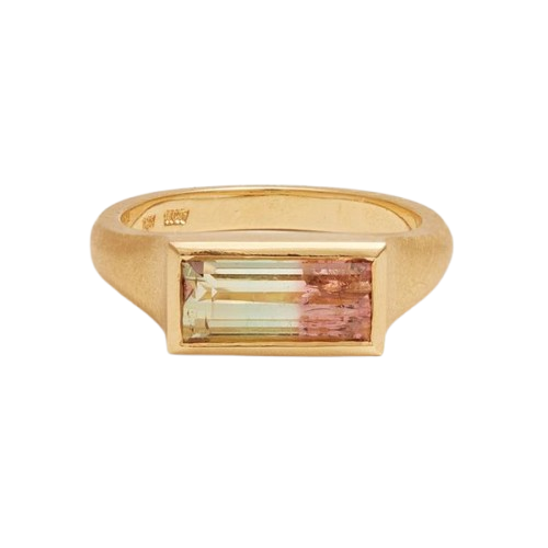 Radiant Dual-Tone Baguette Ring