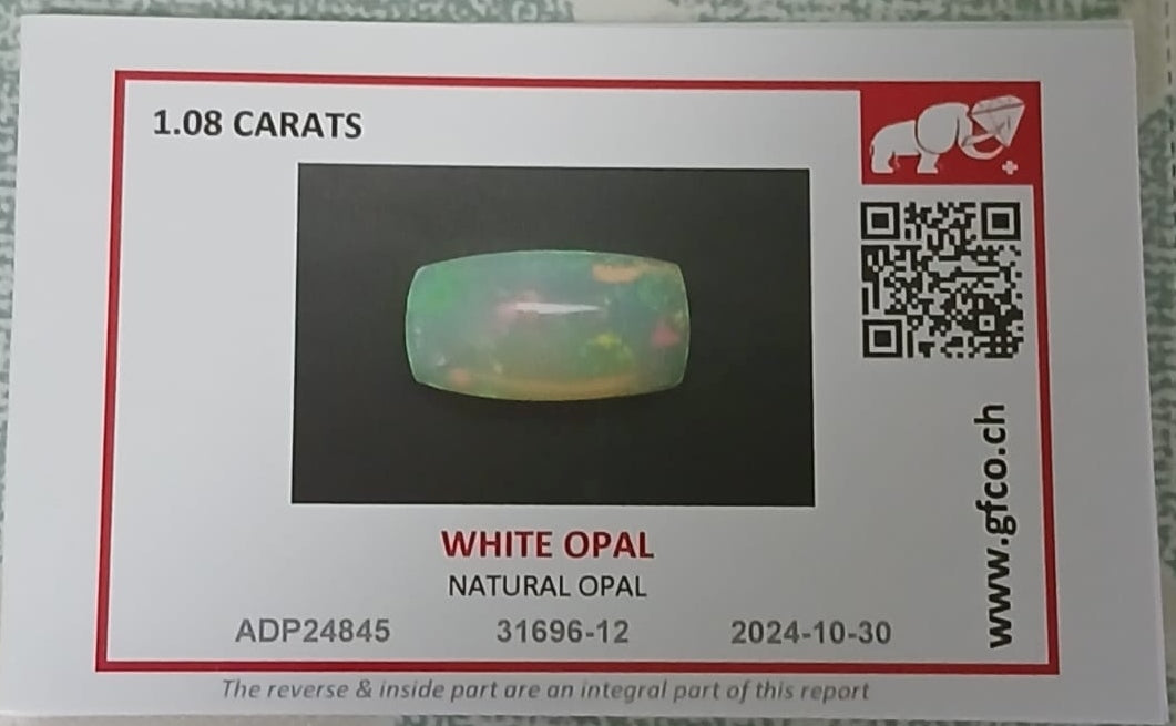 Natural Certified Opal 1.08cts OP34