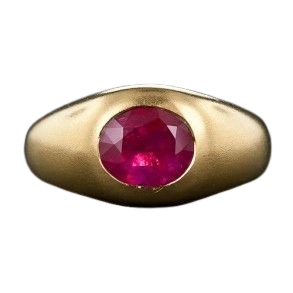 Scarlet Radiance Bombe Ring