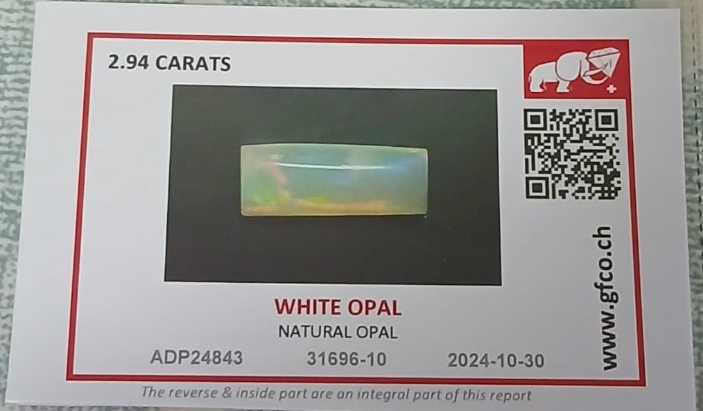 Natural Certified Opal 2.94cts OP37