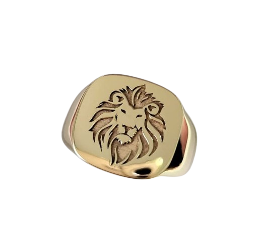 Noble Lion Signet Ring