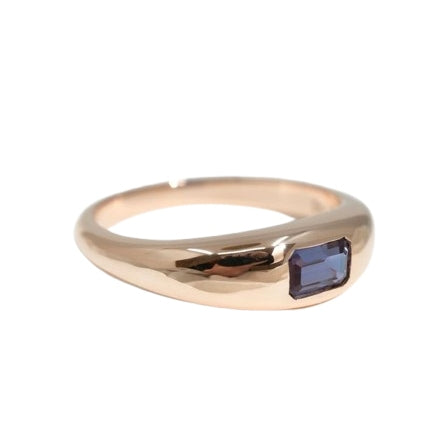 Modern Baguette Gem Ring