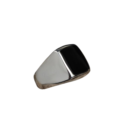 Minimalist Black Onyx Ring