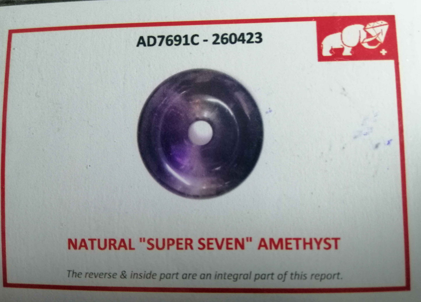 Swiss Lab Certified Natural 48.68ct 'SUPER SEVEN'' AMYTHEST