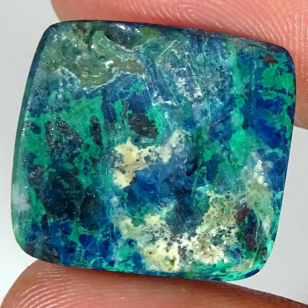 Natural AZURITE Cushion Cabochon African Ultra Rare Gemstone