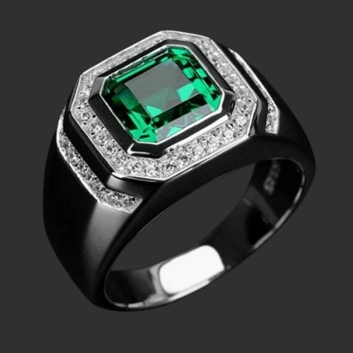 Emerald Essence: Modern Classic Ring