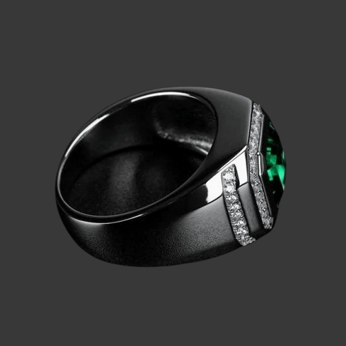 Emerald Essence: Modern Classic Ring