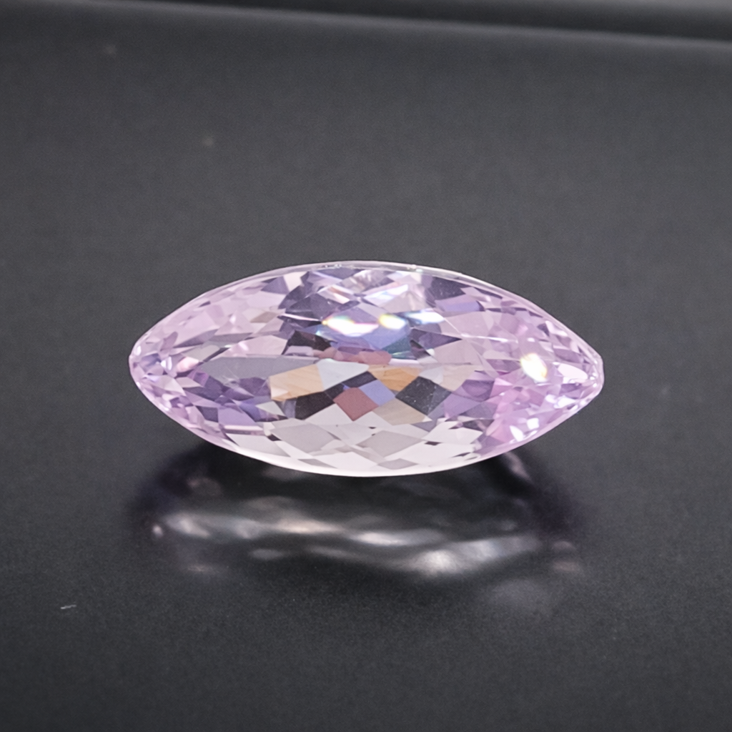 Soft Blush Marquise Kunzite – Precision Cut Lavender KZ01 8.40cts